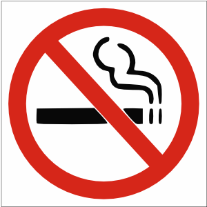  letrero de no fumar